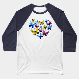 Butterfly heart Baseball T-Shirt